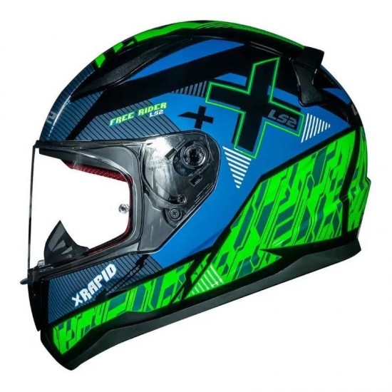 CAPACETE LS2 FF353 RAPID XTREET VERDE BRILHO